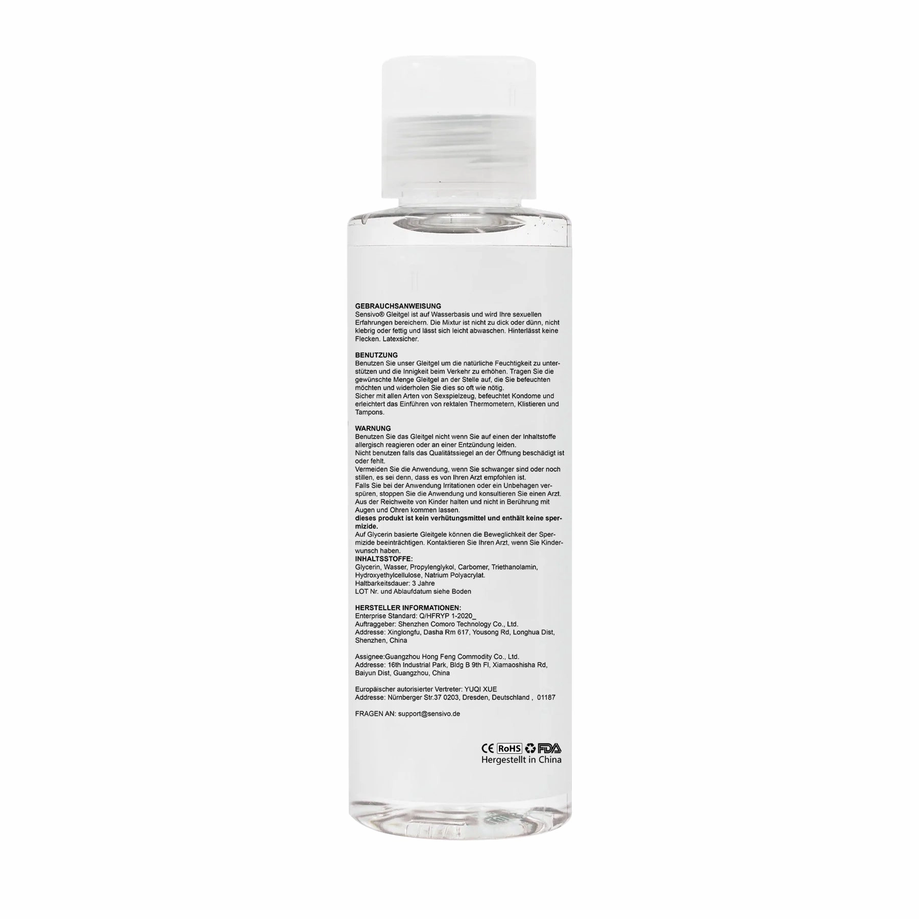 Sensivo - Water-based Lubricant (10 Fl Oz & 300ML)