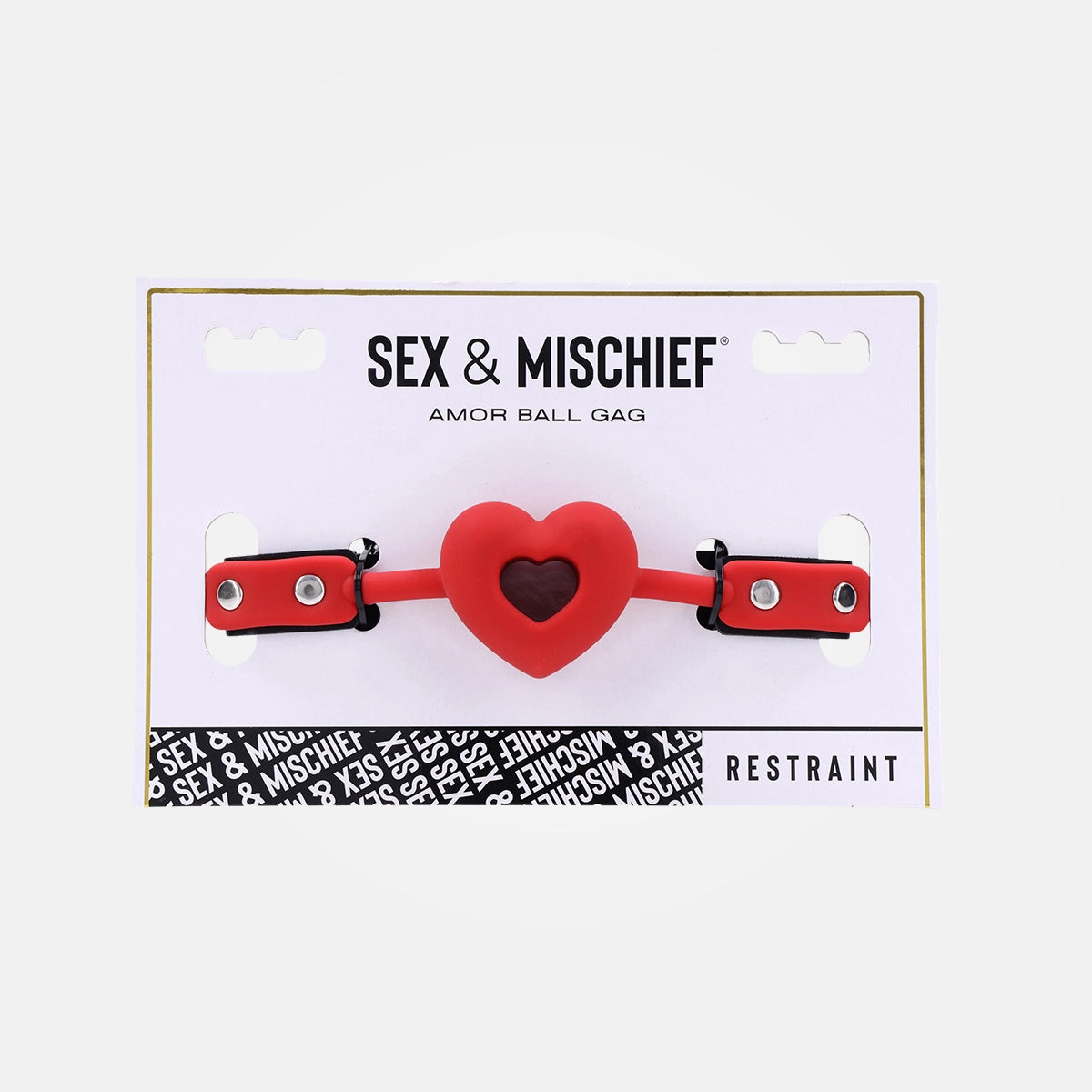 Sex & Mischief - Amor Red Heart Silicone Mouth Gag