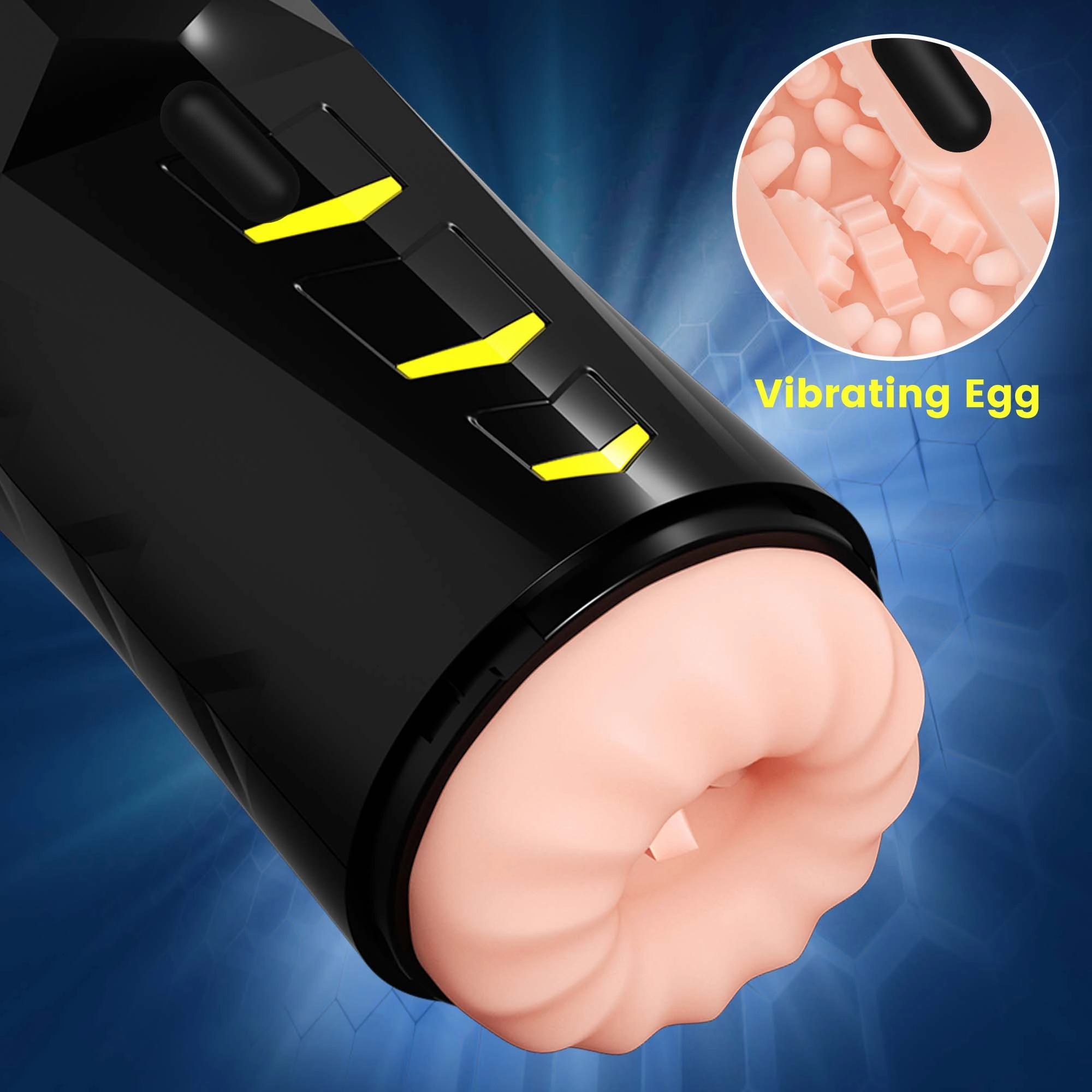 Sex Robot- 3 in 1 Real Vagina Pocket Pussy Blowjob Penis Oral Sex Masturbation Cup