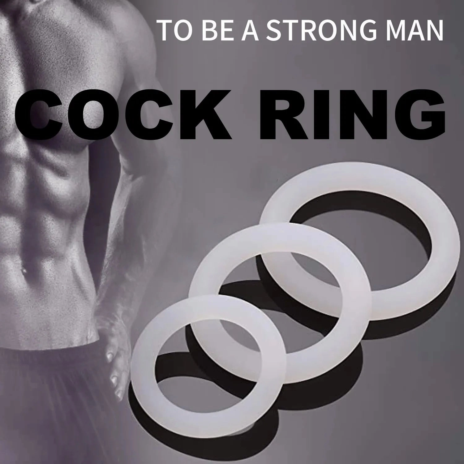 Silicone Cock Ring Set Super Stretchy Enhanced Erection & Stamina