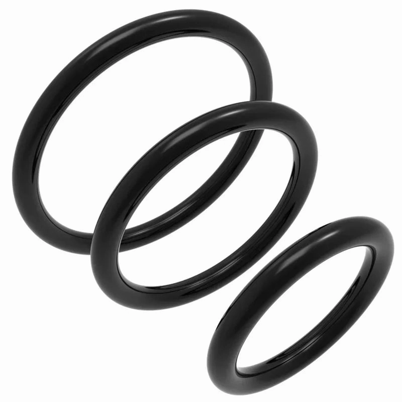 Silicone Cock Ring Set Super Stretchy Enhanced Erection & Stamina