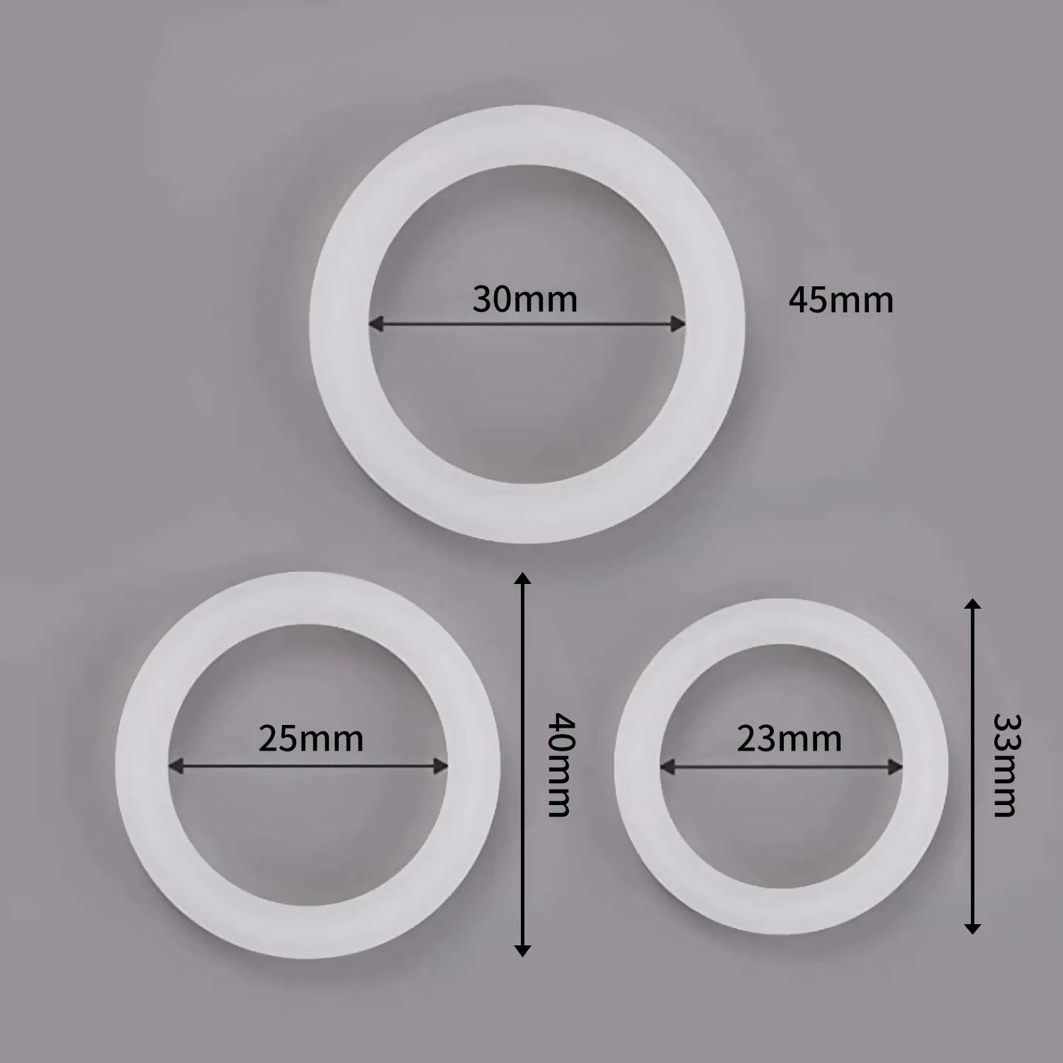 Silicone Cock Ring Set Super Stretchy Enhanced Erection & Stamina
