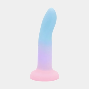 Soos Non Vibrating Dildo-Colorful Rainbow Peach
