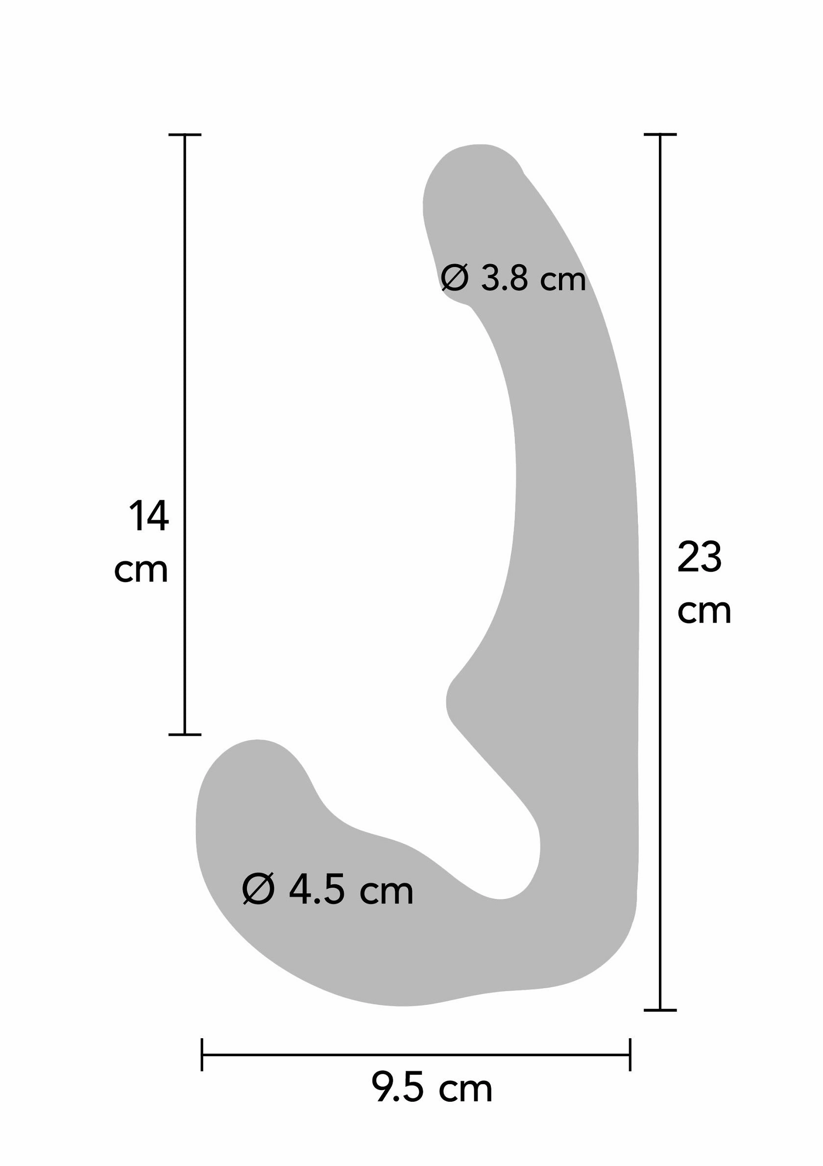 Strapless Strap-on Silicone 23 cm