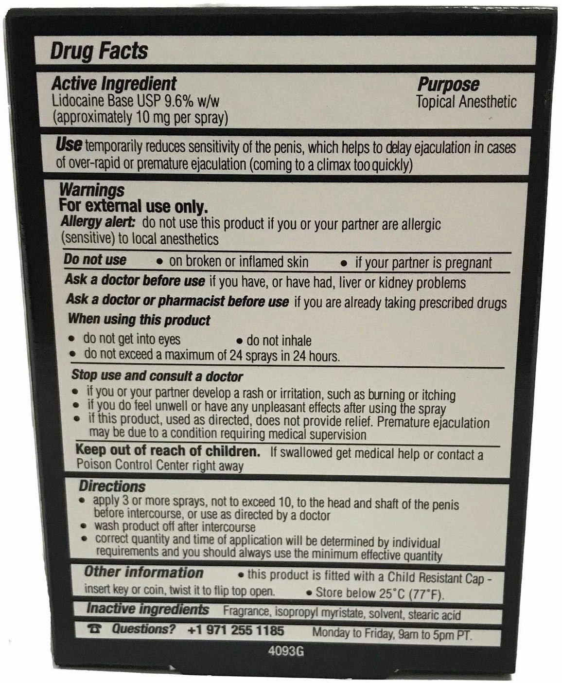 Stud 100 Male Genital Desensitizer Spray 0.44 oz