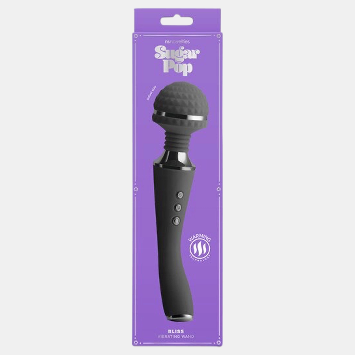 Sugar Pop Wand Vibrator - Bliss Black