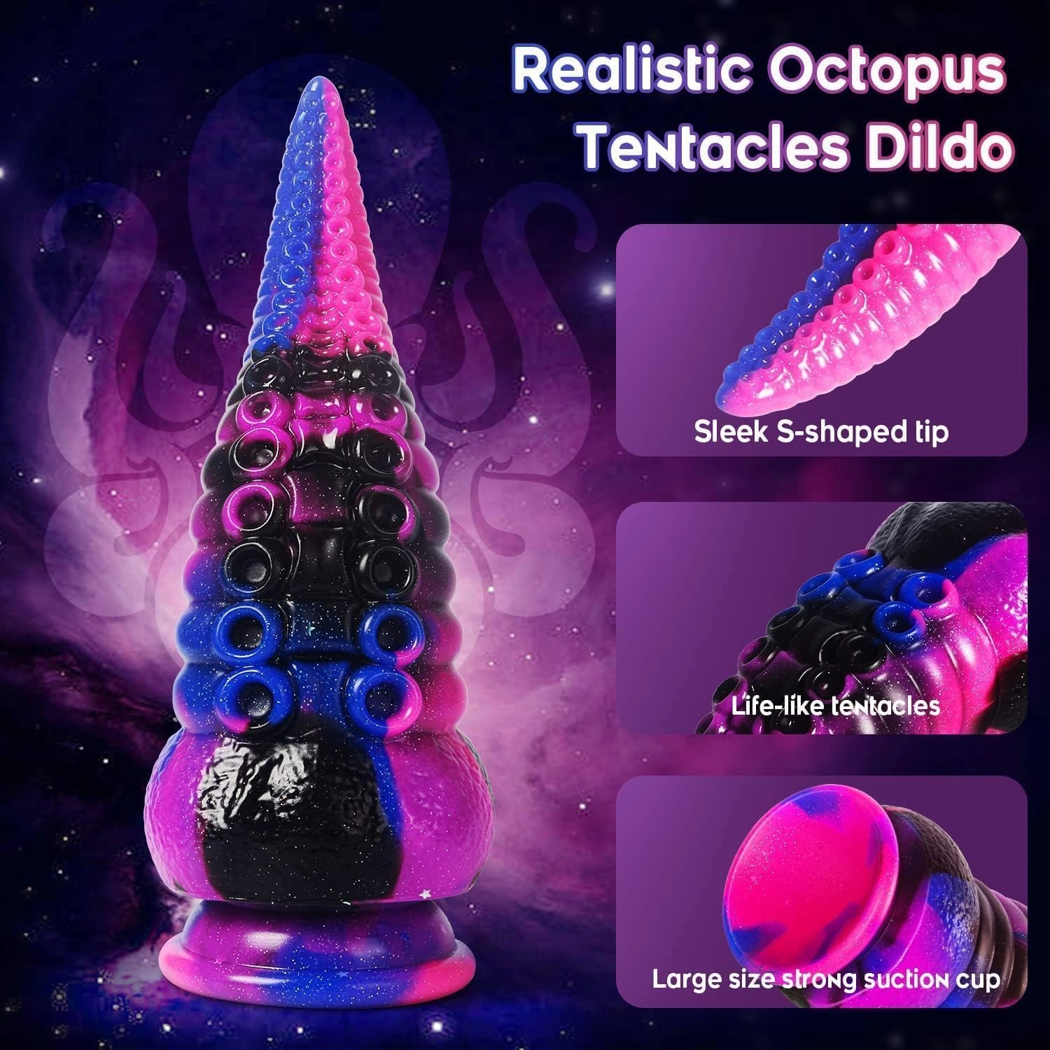 Tentacle Dildo: 8.7 Realistic Silicone Prostate Massager