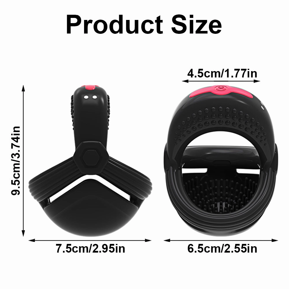 Three-Ring Egg Locking Ring Male Vibrating Penis Cock Ring