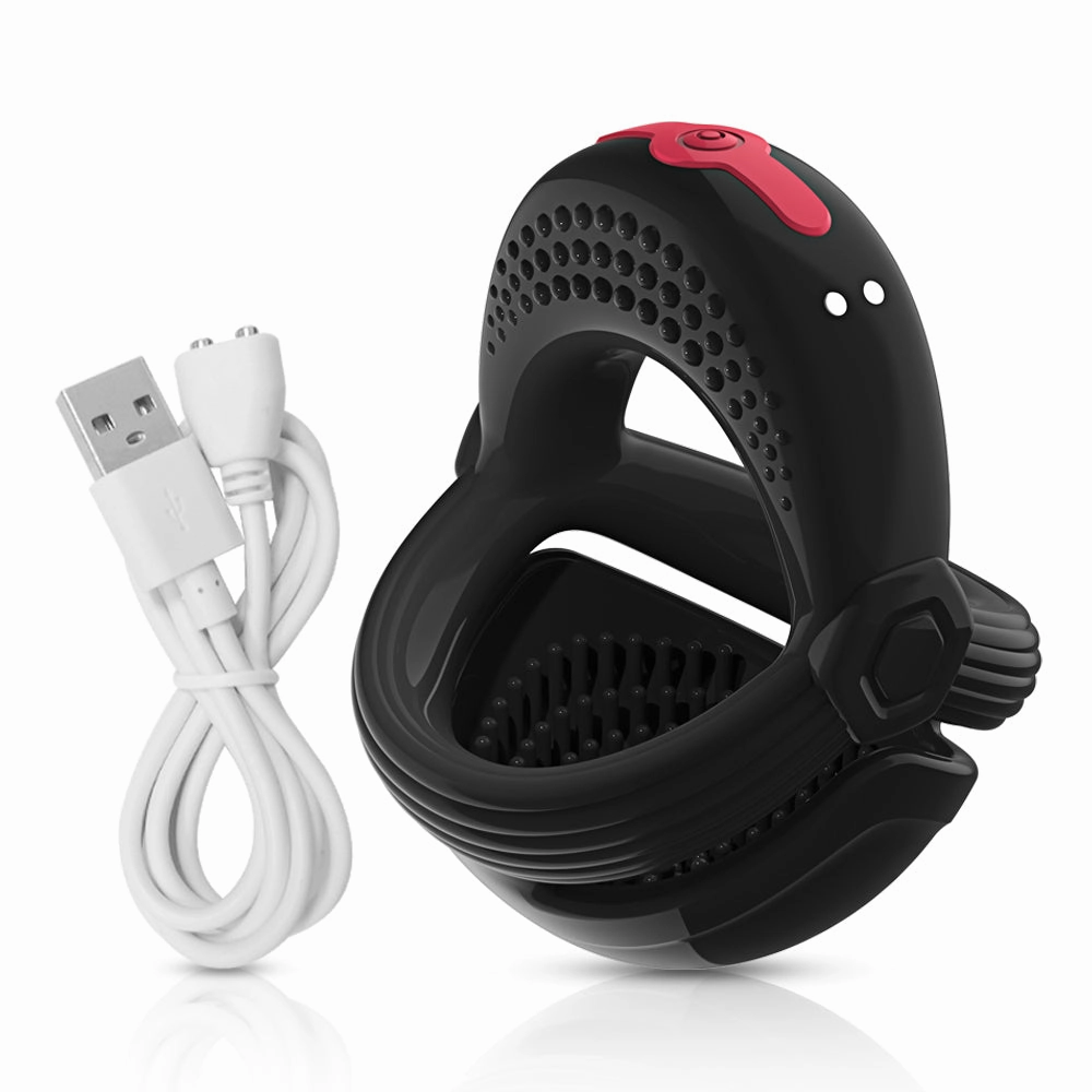 Three-Ring Egg Locking Ring Male Vibrating Penis Cock Ring