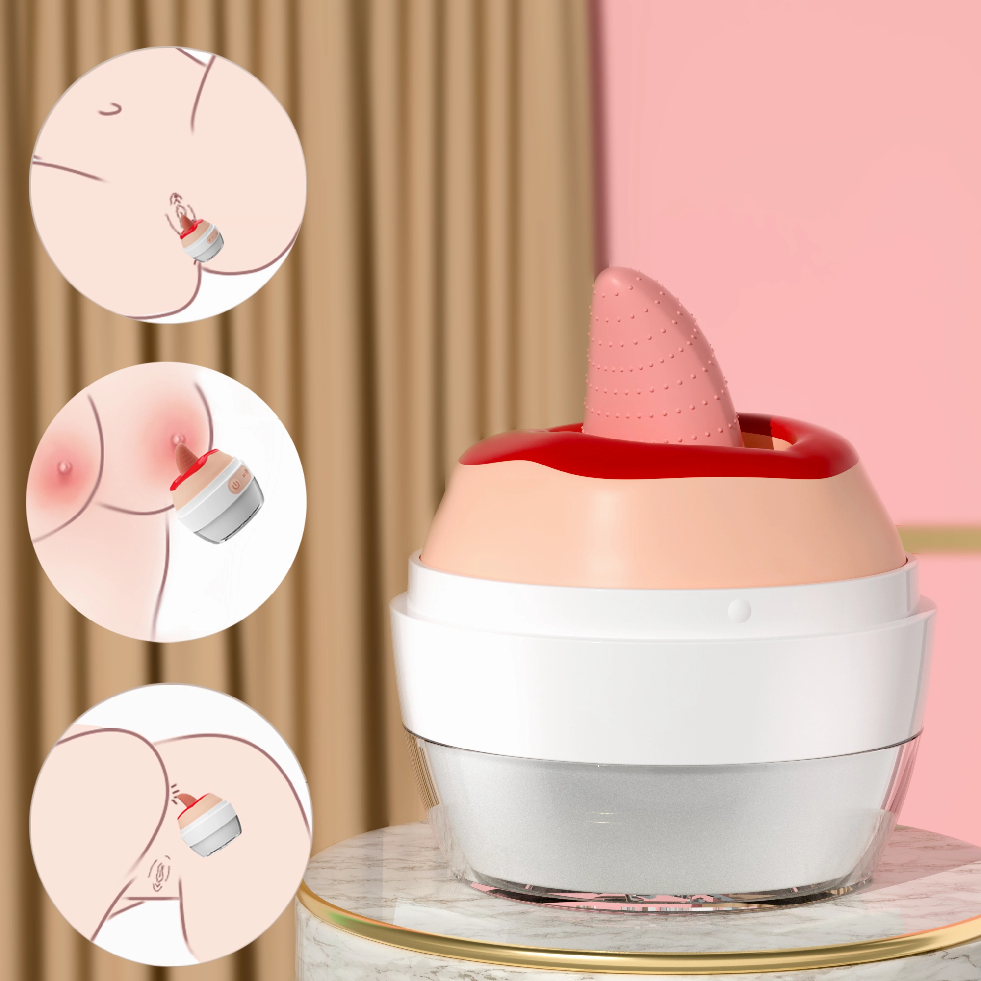 Tongue In Egg Vibrators for Oral Sex 10 Frequency Stimulation