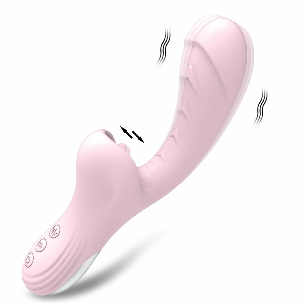 Tongue Licking Dildo Vibrators With 10 Licking & Vibrating Pleasure Clit Clitoris Stimulator