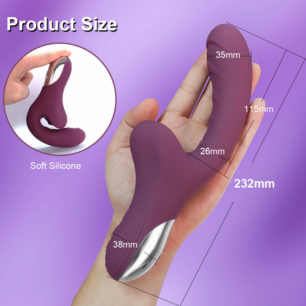 Tongue Licking Dildo Vibrators With 10 Licking & Vibrating Pleasure Clit Clitoris Stimulator