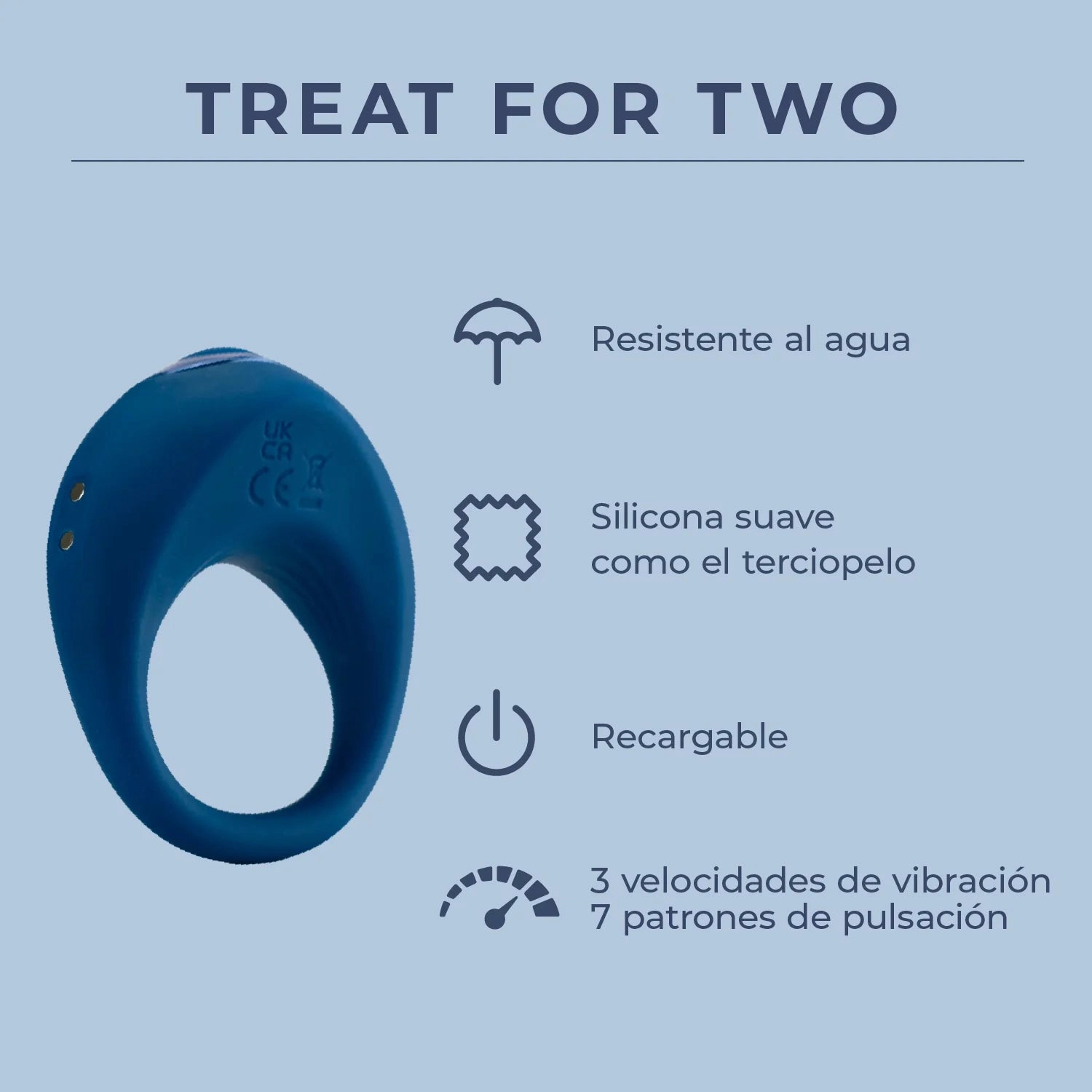 Treat For Two - Vibrating C-Ring - NEW!