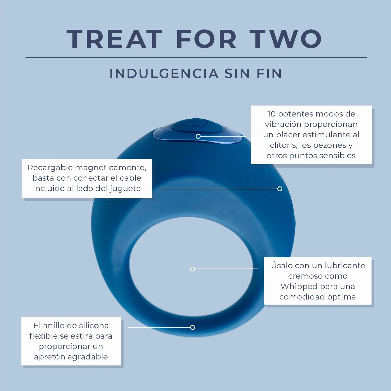 Treat For Two - Vibrating C-Ring - NEW!