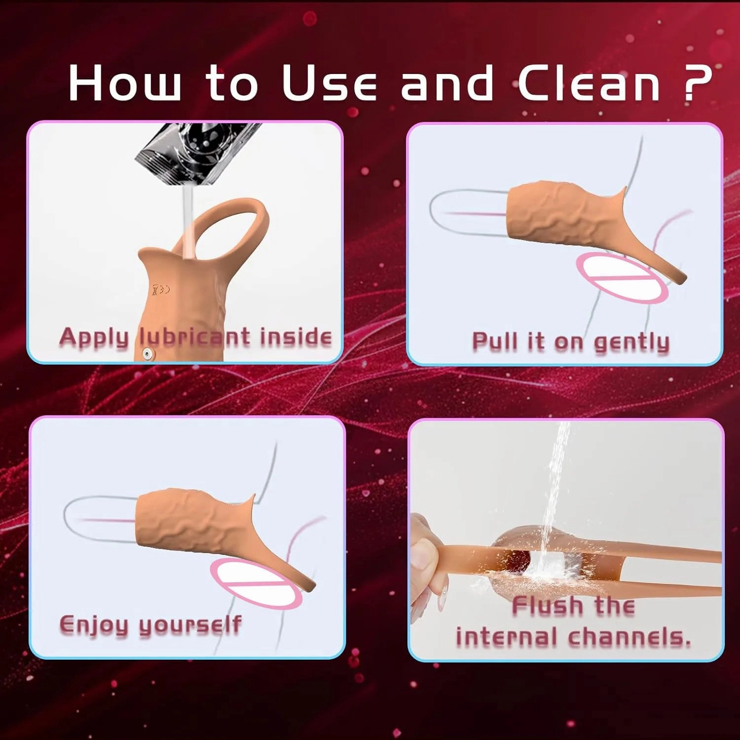 Vibrating Cock Ring | G-Spot Stimulation & Testicle Massage | Delay Ejaculation Sex Toy for Men