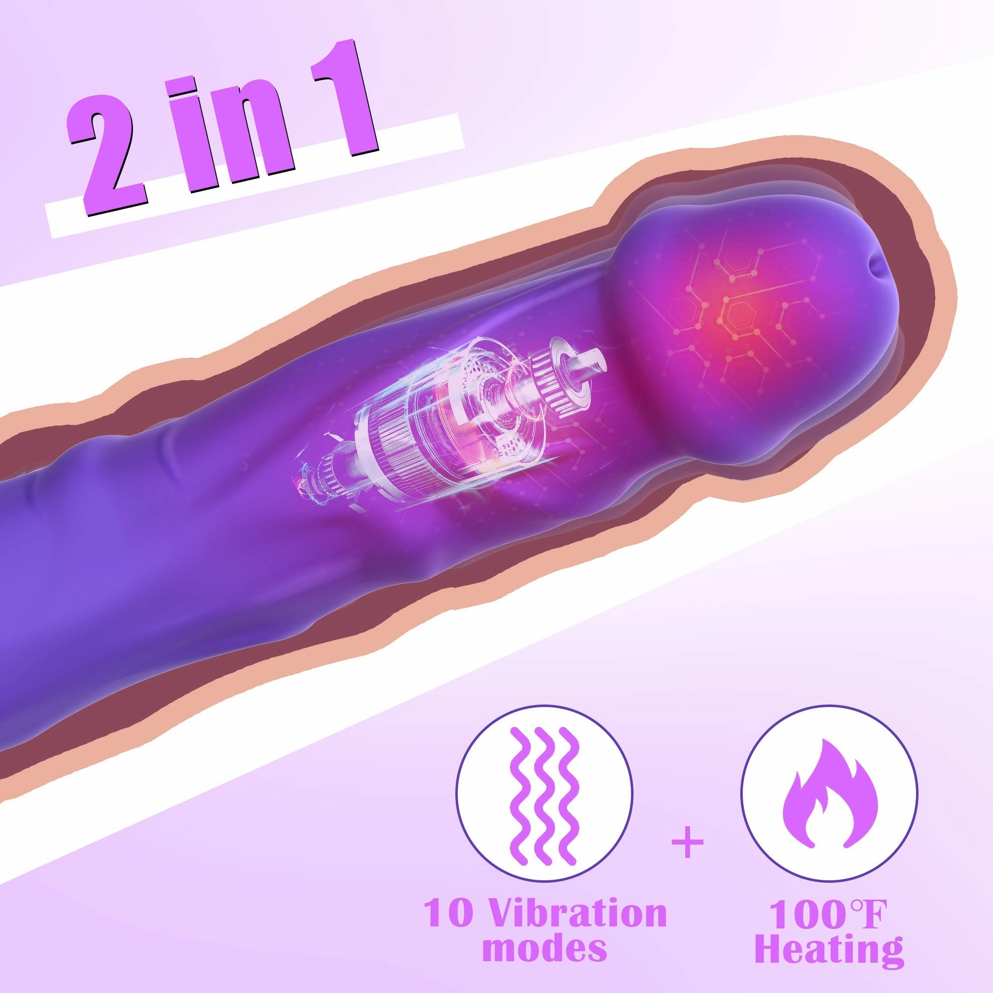 Vibrating Dildo With Heating Function