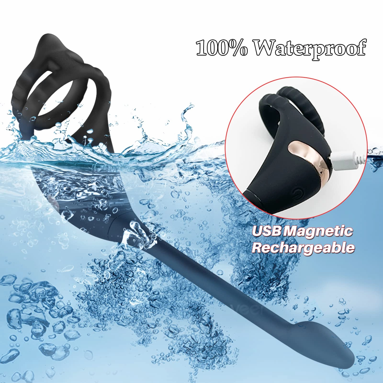 Vibrating Penis Ring with Dual Stimulation