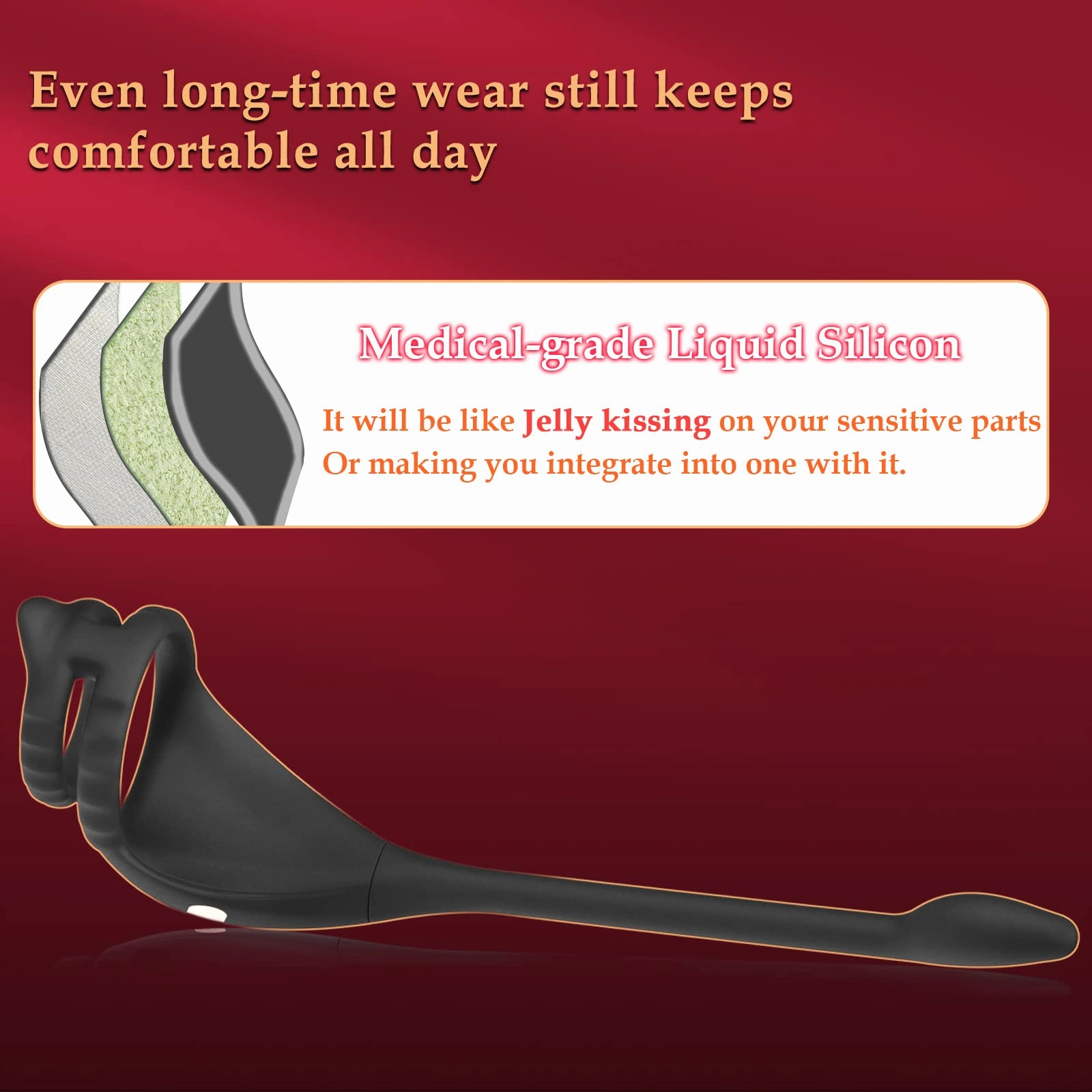 Vibrating Penis Ring with Dual Stimulation