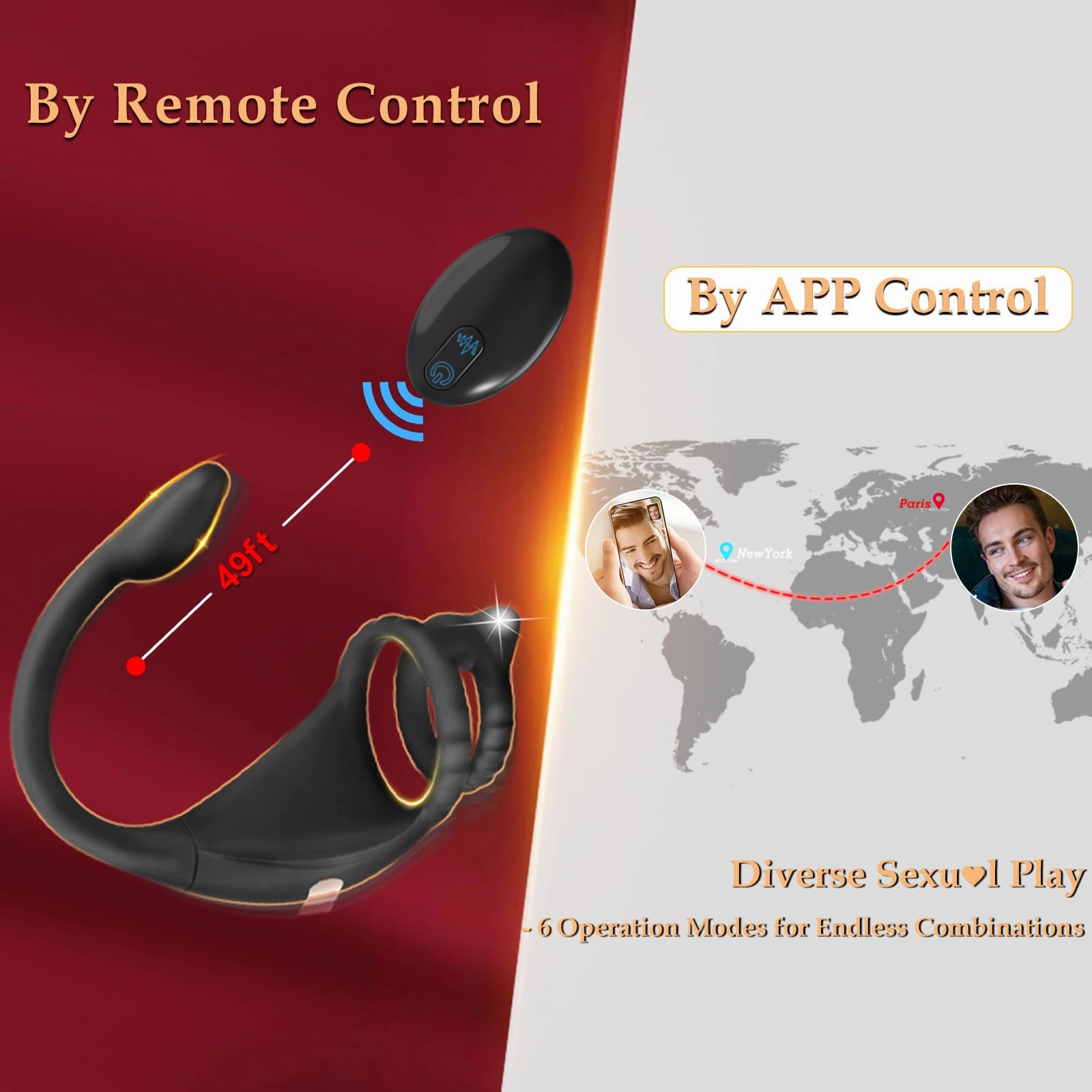 Vibrating Penis Ring with Dual Stimulation
