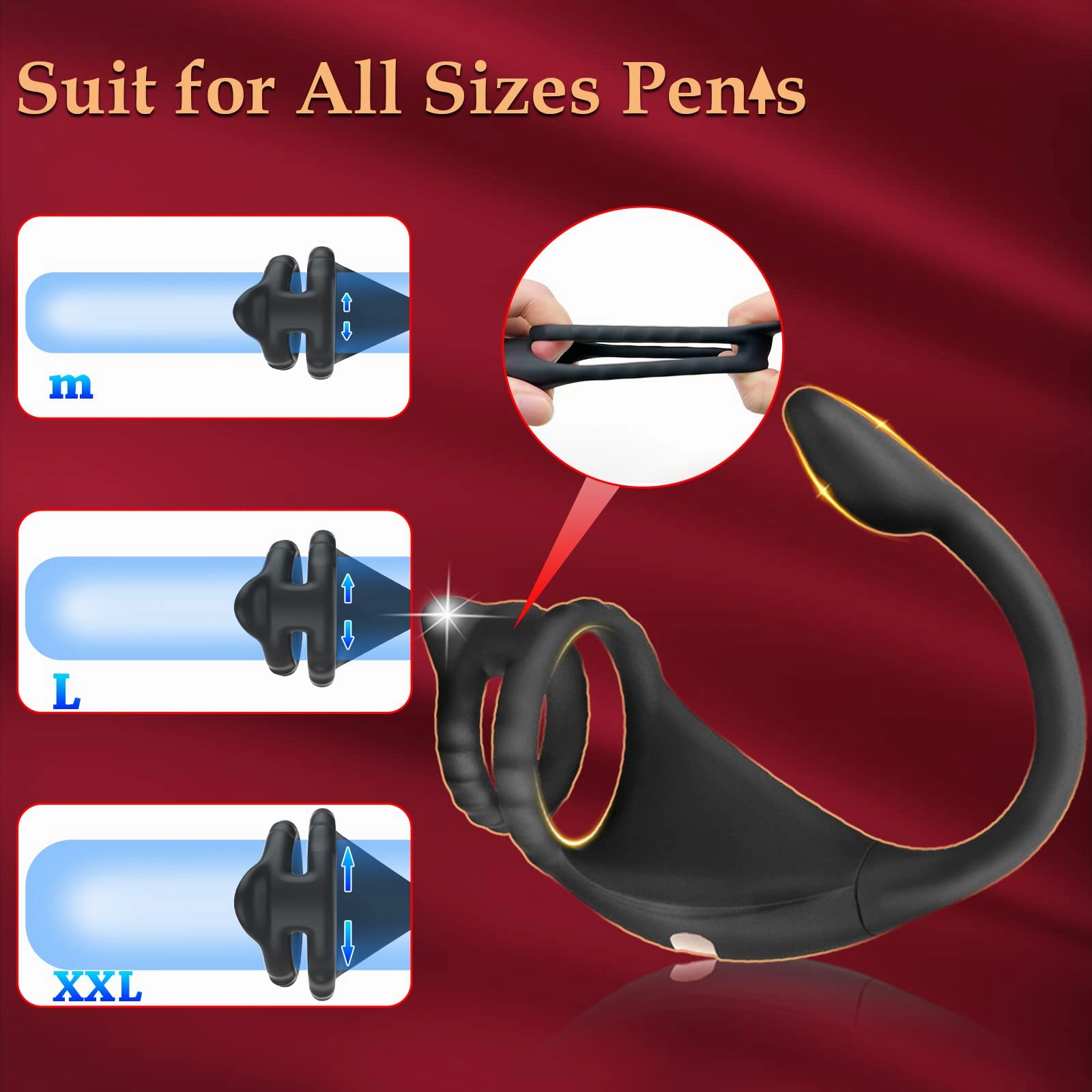 Vibrating Penis Ring with Dual Stimulation