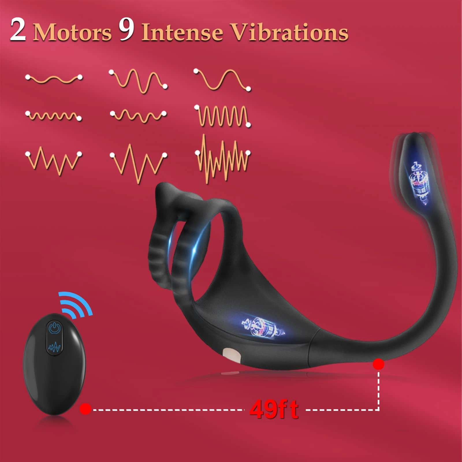 Vibrating Penis Ring with Dual Stimulation