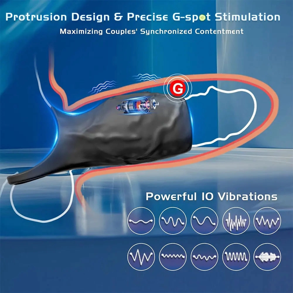 Vibrating Penis Sleeve Cock Ring for Men G-Spot & P-Spot Stimulation | Male Sex Devices, Sext Toys, and Penis Sleeve Vibrator