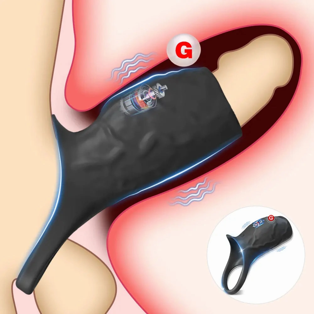 Vibrating Penis Sleeve Cock Ring for Men G-Spot & P-Spot Stimulation | Male Sex Devices, Sext Toys, and Penis Sleeve Vibrator
