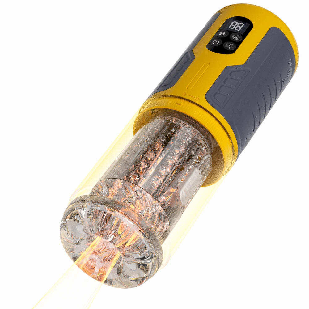 Wasp-Dual Stimulation Thrusting and Rotating Vibrating Male Msturbation Cup