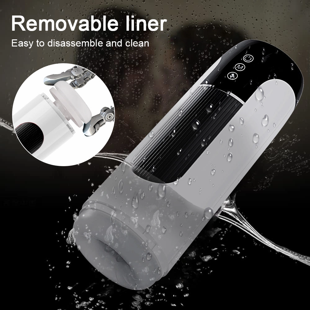 Waterproof Automatic Male Telescopic Vibration Masturbation Cup Simulation Blowjob
