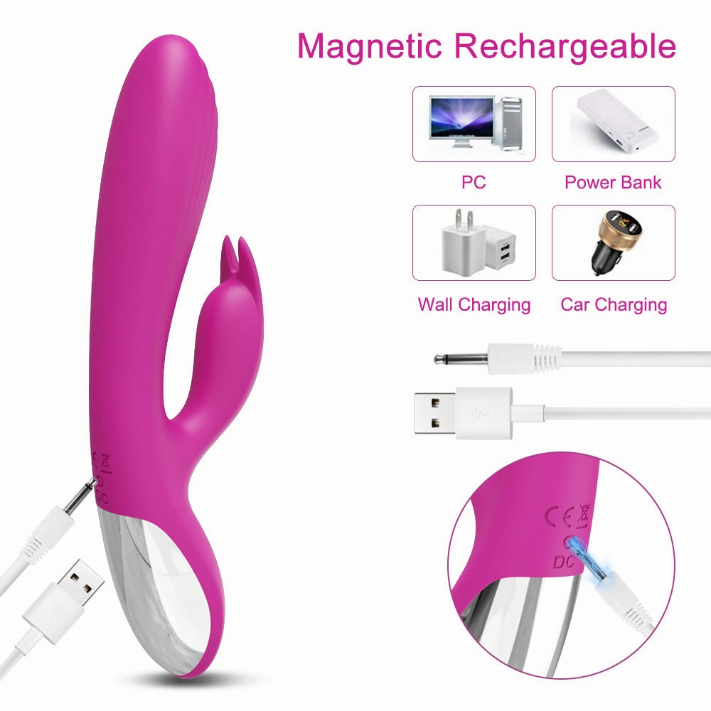 Waterproof Multispeed Rabbit Vibrator Dildo Female G-Spot Massager