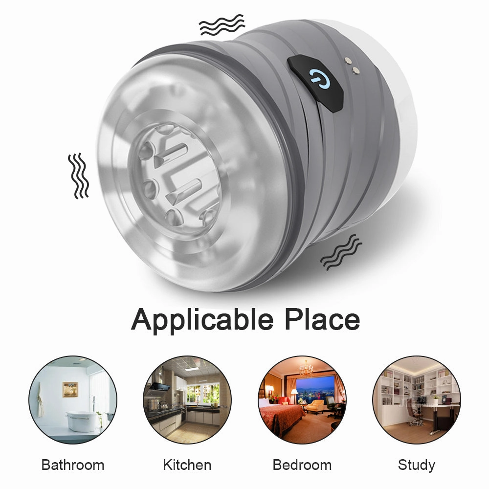 Waterproof Vibrating Male Masturbator with Soft Sleeve K5