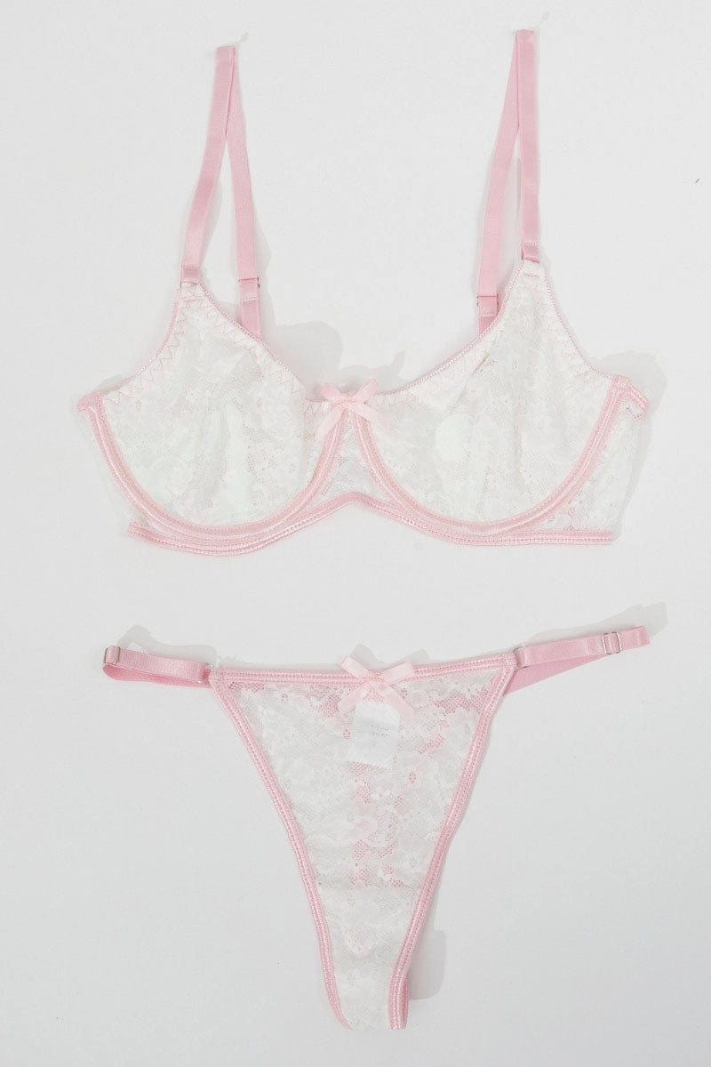 White Lace Lingerie Set