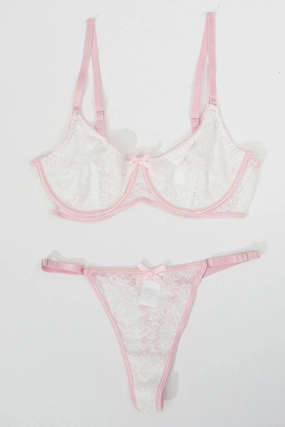 White Lace Lingerie Set