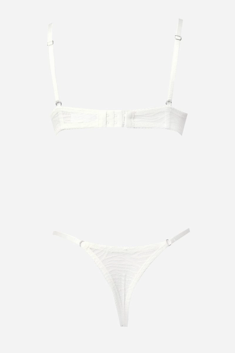 White Mesh Lingerie Set