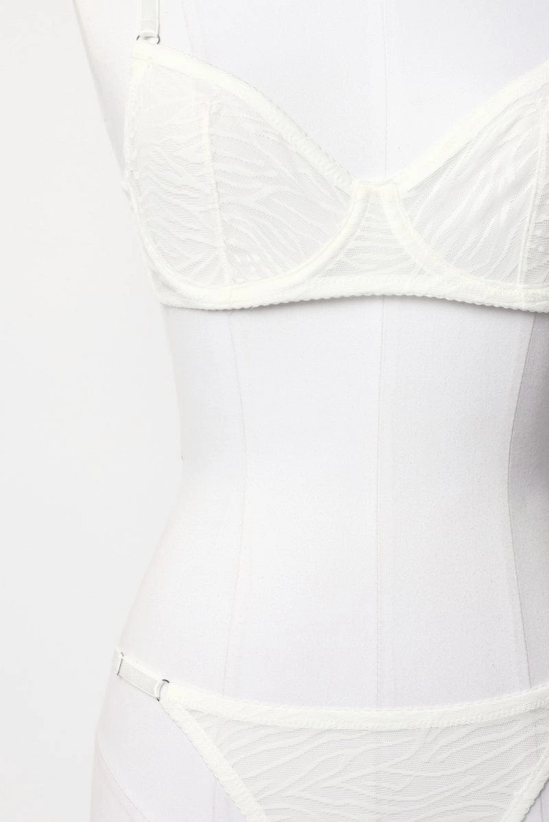 White Mesh Lingerie Set